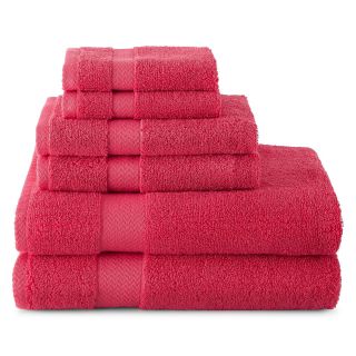 JCP Home Collection  Home 6 pc. Bath Towel Set, Pink