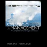 Strategic Management A Competitive Advantage Approach, Concepts and Cases   With Access