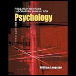 Research Methods Lab. Manual for Psychology
