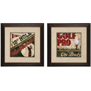 Golf Pro Theme Wall Art Pair