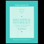 Educational Psychology  A Learning Centered Approach to Classroom Practice (Study Guide)