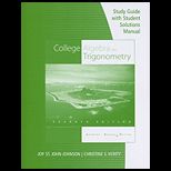 Algebra and Trigonometry   Study Guide with Student Solution Manual