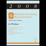 2008 Financial Accounting Research   CD (Software)