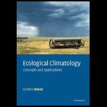 Ecological Climatology  Concepts and Applications