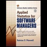 Applied Statistics for Software Managers