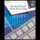 College Keyboarding  Microsoft Word 2007 1 60  Packge