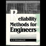 Reliability Methods for Engineers