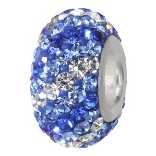 Forever Moments Pavé Shades of Blue Crystal Bead, Womens