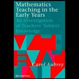 Mathematics Teaching in Early Years
