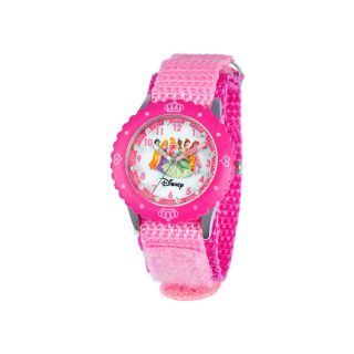 Disney Time Teacher Princesses Pink Fast Strap Watch, Girls