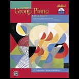 Alfreds Group Piano for Adults, Book 1 An Innovative Method Enhanced with Audio and MIDI Files for Practice and Performance   With CD
