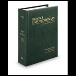 Blacks Law Dictionary , Deluxe Indexed