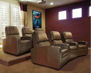 Bello Home Theater Seating  Brown