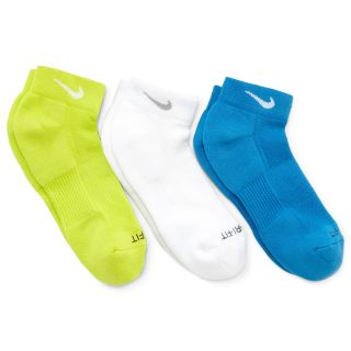 Nike Dri FIT 3 pk. Low Cut Socks, White, Womens