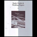 College Accounting   Study Guide and Workpapers