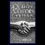 Quality Auditors Handbook