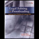 Legal Editing and Proofreading   With CD