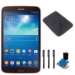 Samsung Galaxy Tab 3 (8 Inch, Gold Brown) Essentials Bundle