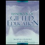 Handbook of Gifted Education (Custom Package)
