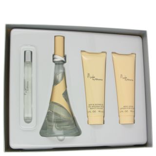 Nude By Rihanna for Women by Rihanna, Gift Set   3.4 oz Eau De Parfum Spray + 3