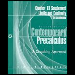 Contemporary Precalculus  A Graphing Approach, Chapter 13 Supplement  Limits and Continuity