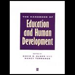 Handbook of Education and Human Development