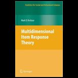 Multidimensional Item Response Theory  Statistics for Social and Behavioral Sciences