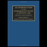 Introduction to the Comparative Study of Private Law Readings, Cases, Materials