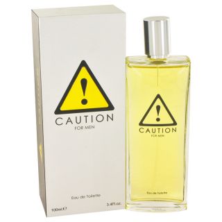 Caution for Men by Kraft EDT Spray 3.4 oz