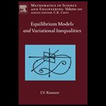 Equilibrium Models And Variational Inequalities
