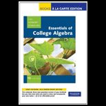 Essentials of College Algebra (Looseleaf)