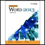 Microsoft Word 2013 Bench. Level 2 Text