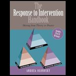 Response to Intervention Handbook   With CD