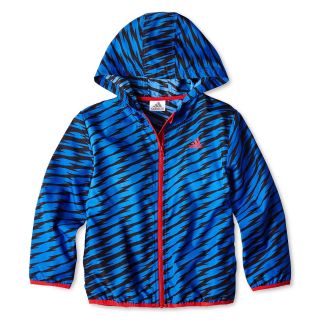 Adidas Windbreaker Jacket   Boys 2t 7x, Blue, Boys