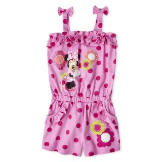 Disney Pink Minnie Romper   Girls 2 10, Girls
