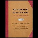 Academic Writing  An Introduction