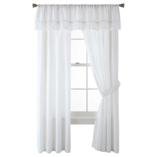 LIZ CLAIBORNE Rapunzel Curtain Panel Pair, White