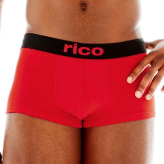 RICO 2 pk. Modern Stretch Trunks, Red/Black, Mens