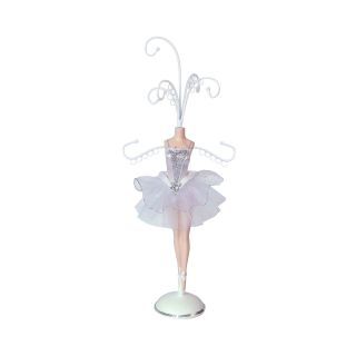 Small White Ballerina Jewelry Organizer