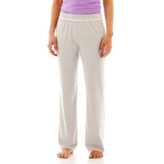 LIZ CLAIBORNE Knit Sleep Pants, Red/Grey, Womens