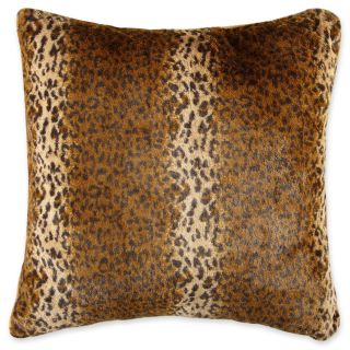 Scene Weaver Oversized Faux Fur Pillow, Cheetah