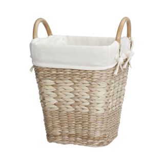 Creative Bath Arcadia Collection Lined Wastebasket, Natural/bleach