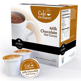 Keurig K Cup Milk Chocolate Hot Cocoa Packs by Cafe Escapes