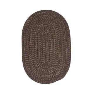 Grafton Tweed Reversible Braided Oval Rugs, Bark