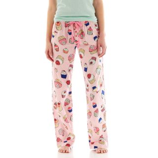 INSOMNIAX Cotton Drawstring Sleep Pants, Pink, Womens
