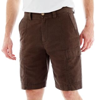 Island Shores Cargo Shorts, Brown, Mens