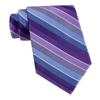 Arrow Bolt Stripe Necktie, Purple, Mens