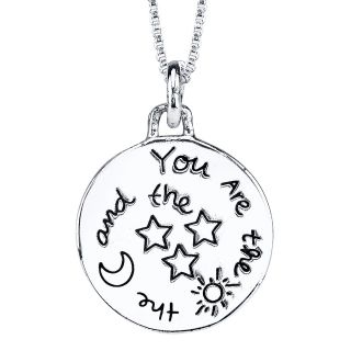 Sterling Silver You are the Sun, the Moon & the Stars Pendant, Womens