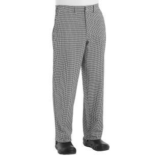 Chef Designs Button Front Chef Pants Big and Tall, White, Mens