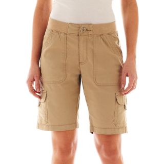 Lee Cargo Bermuda Shorts, Utility Khaki, Womens